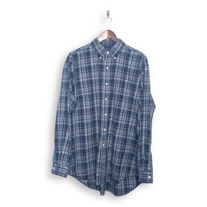 Polo Ralph Lauren Blake Long Sleeve Shirt Blue Plaid Men’s Large